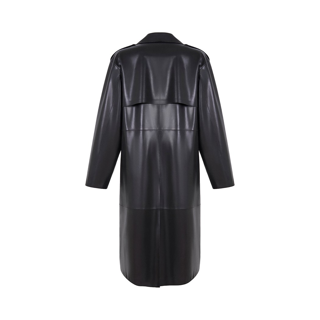 K15135 UNISEX DERİ TRENÇKOT X KEIN