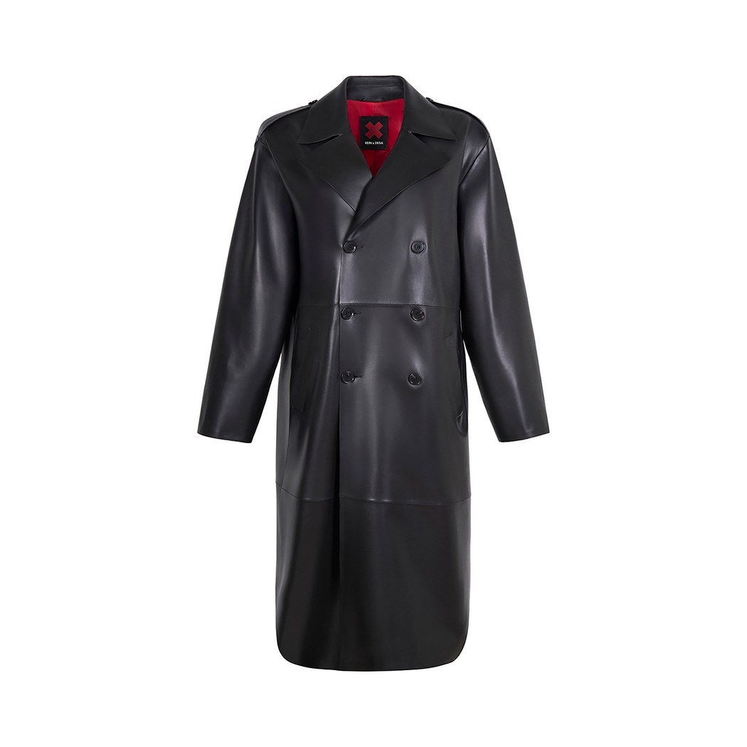 K15135 UNISEX DERİ TRENÇKOT X KEIN