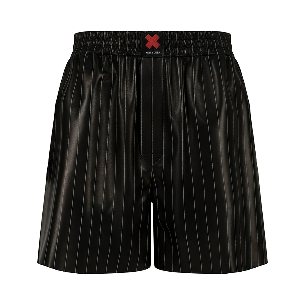 K15137 UNISEX DERİ ŞORT X KEIN