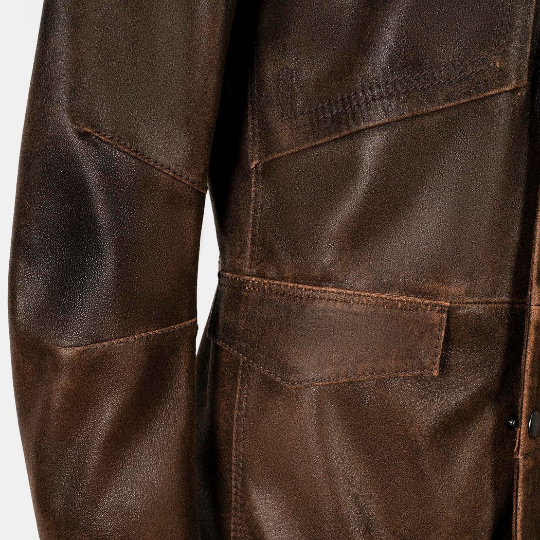 K15139 ERKEK DERİ CEKET-E