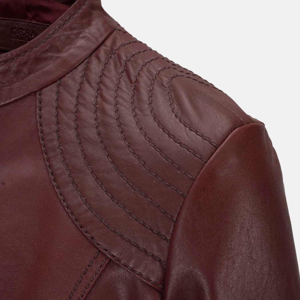 K15143 KADIN DERİ CEKET