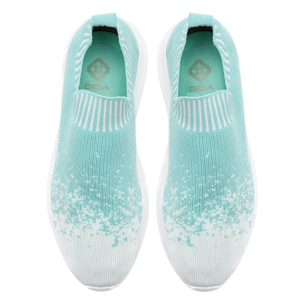 Kadın Açık Mavi Triko Spor Ayakkabı