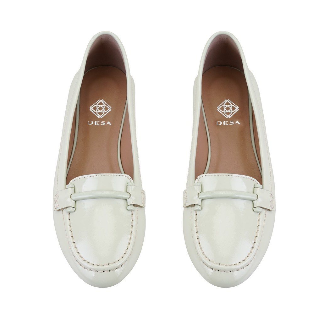 Kadın Açık Yeşil Deri Babet