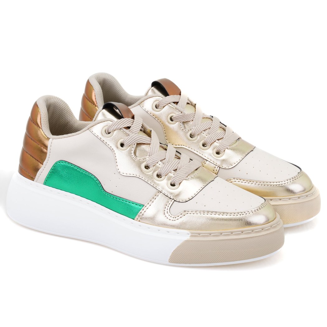 Kadın Altın Spor Ayakkabı