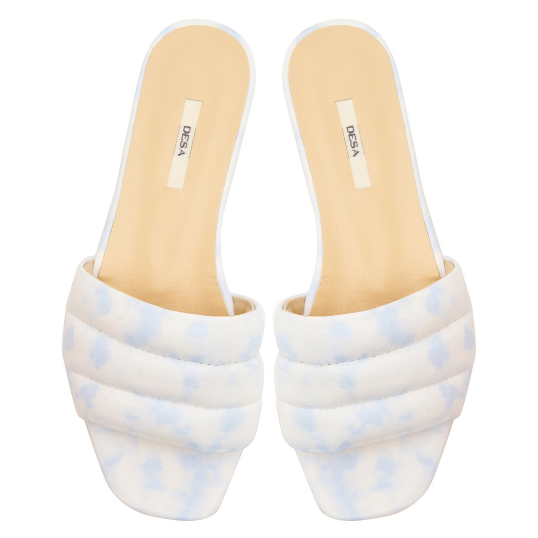 Kadın Batik Desenli Deri Terlik