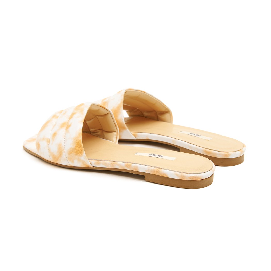 Kadın Batik Desenli Deri Terlik