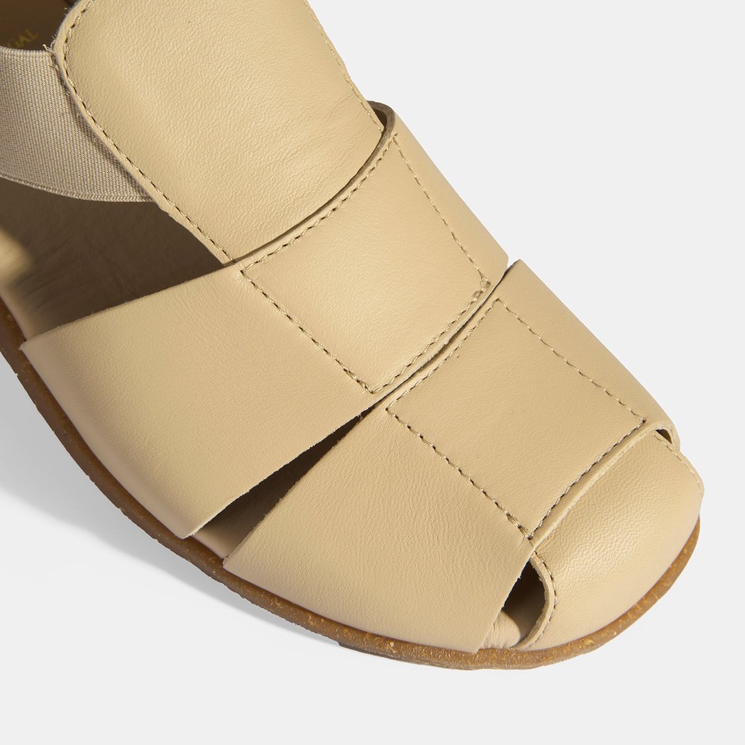 Kadın Bej Deri DesaComfort Günlük Ayakkabı