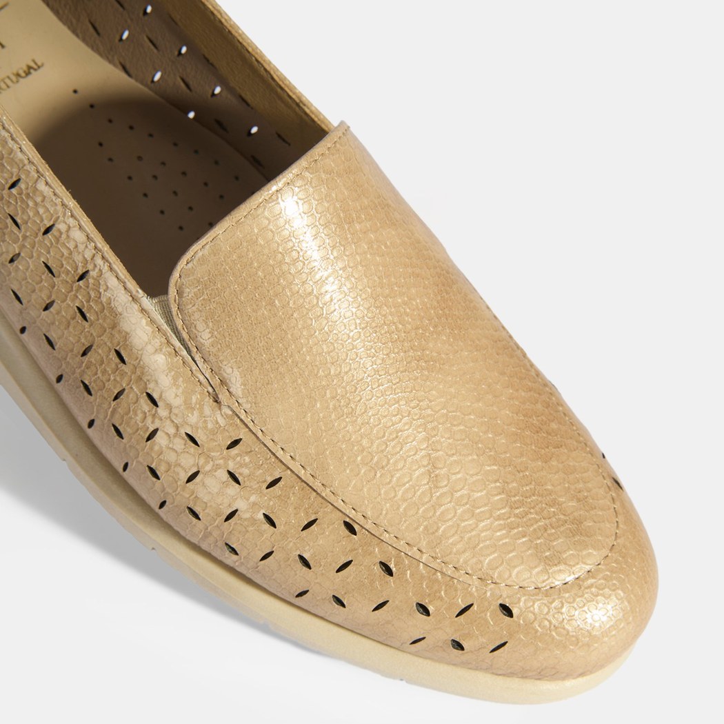 Kadın Bej Deri DesaComfort Günlük Ayakkabı