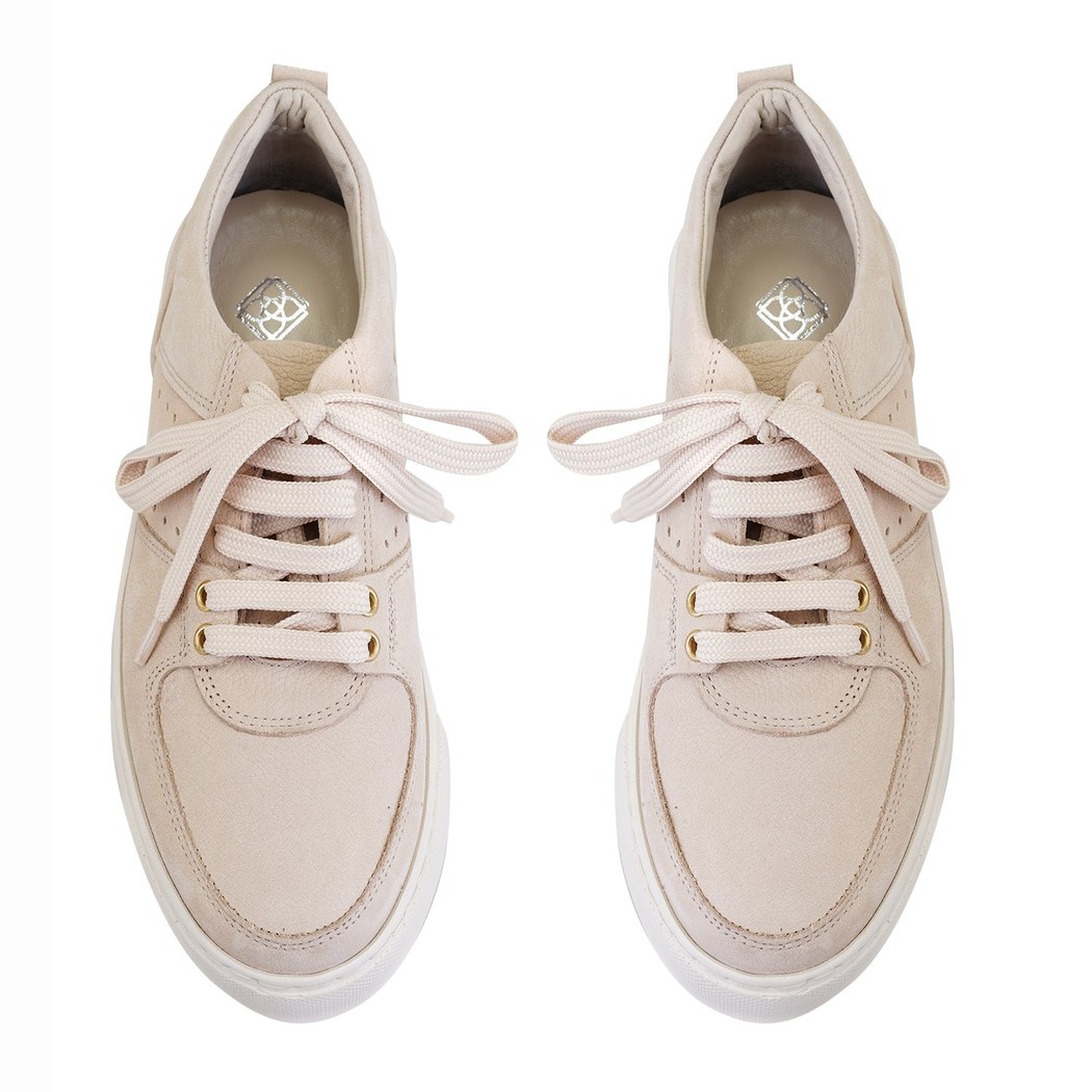 Kadın Bej Deri Spor Ayakkabı