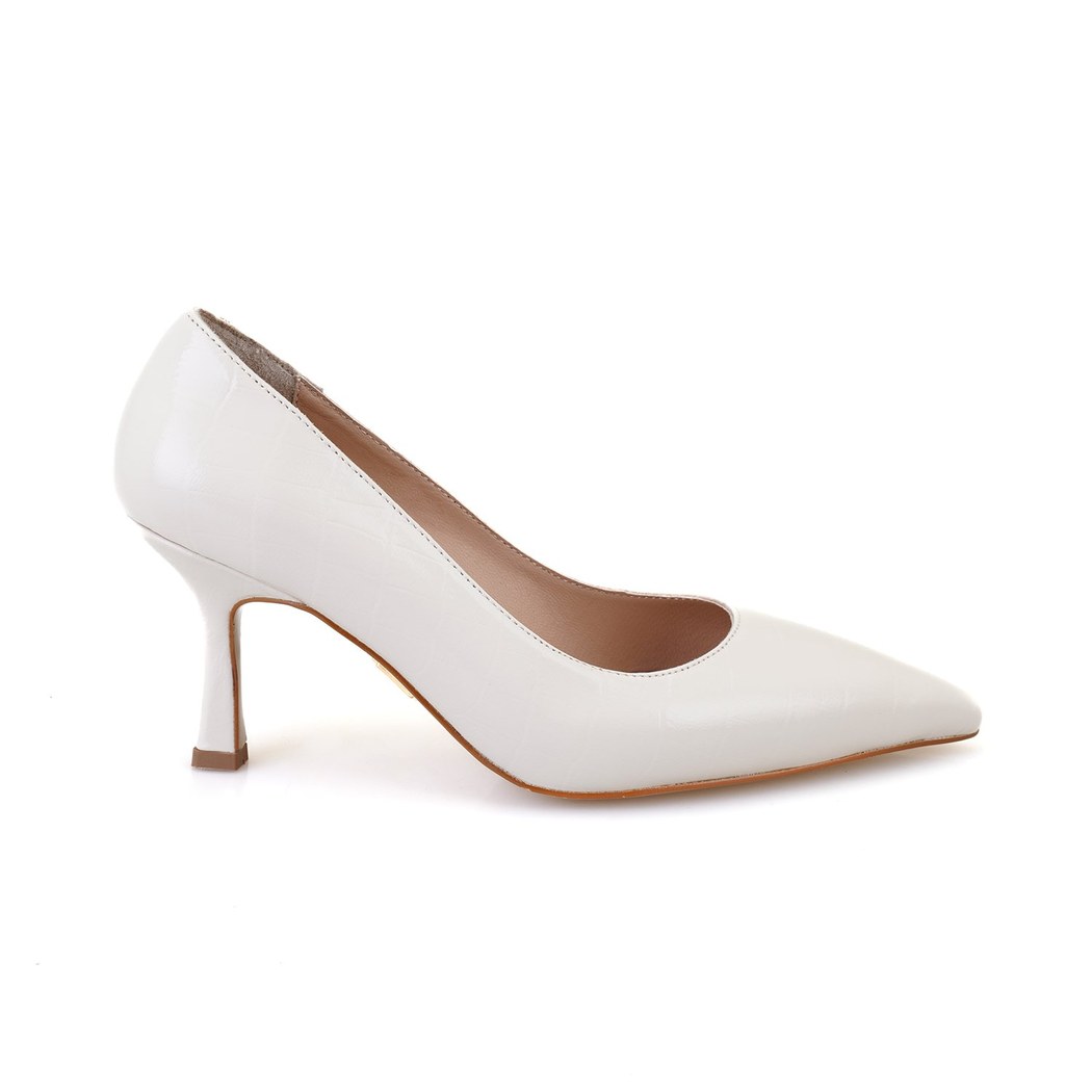 Kadın Bej Deri Stiletto