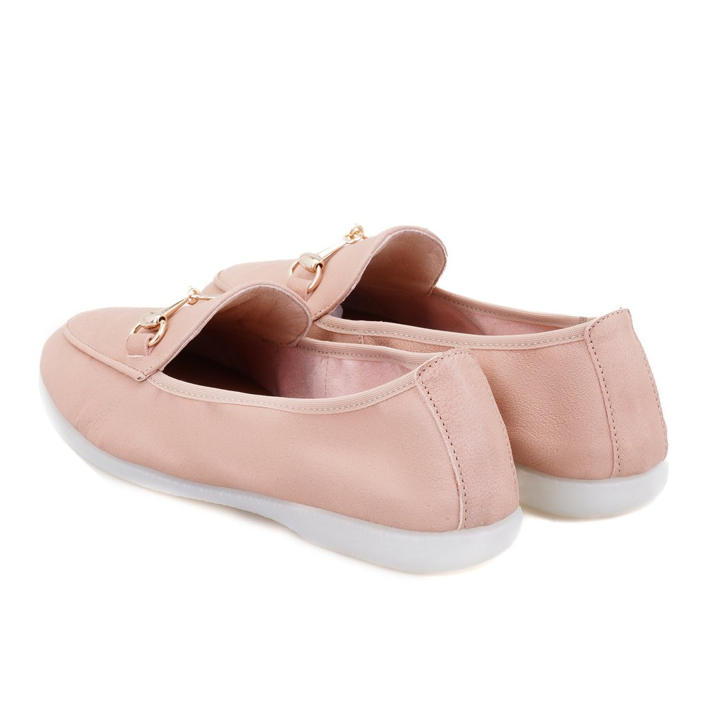 Kadın Bej DesaComfort Deri Günlük Ayakkabı