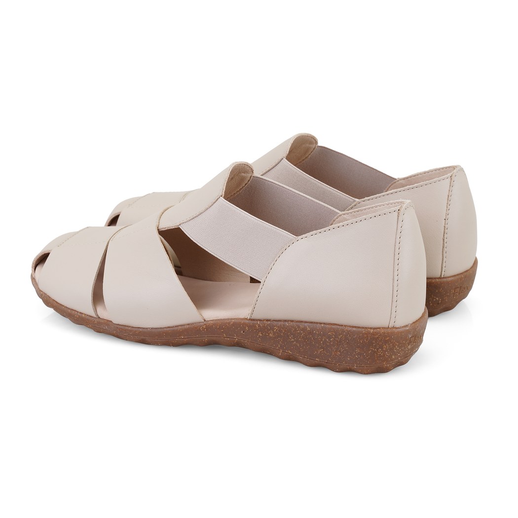 Kadın Bej DesaComfort Deri Günlük Ayakkabı