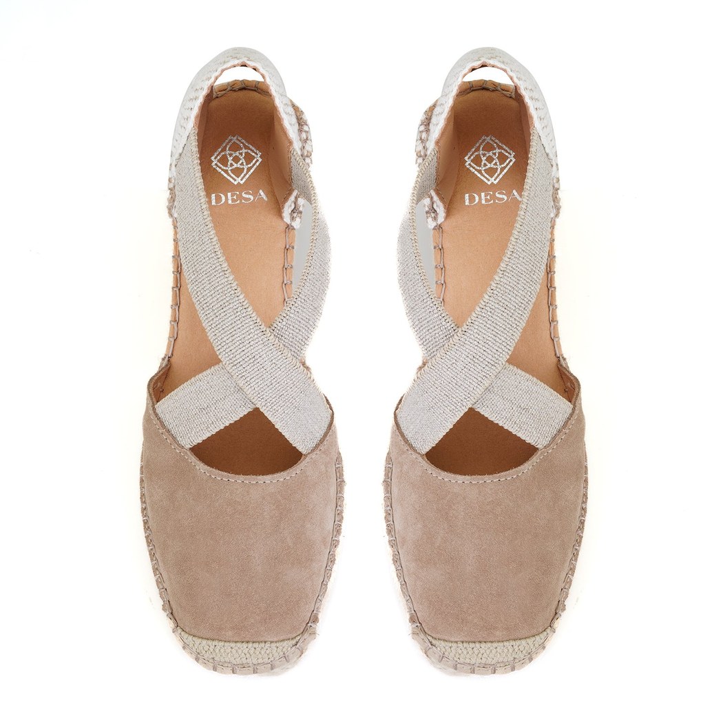 Kadın Bej Dolgu Topuklu Espadril