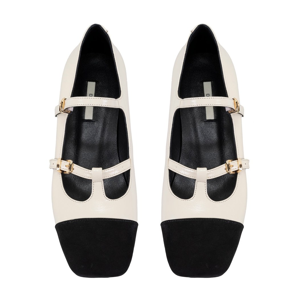 Kadın Bej Mary Jane Rugan Babet