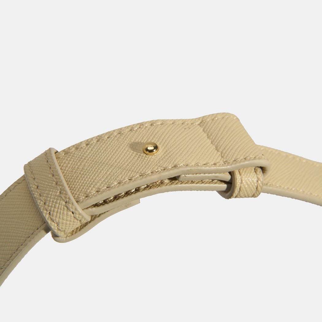 Kadın Bej Örgü Baskılı Omuz Çantası