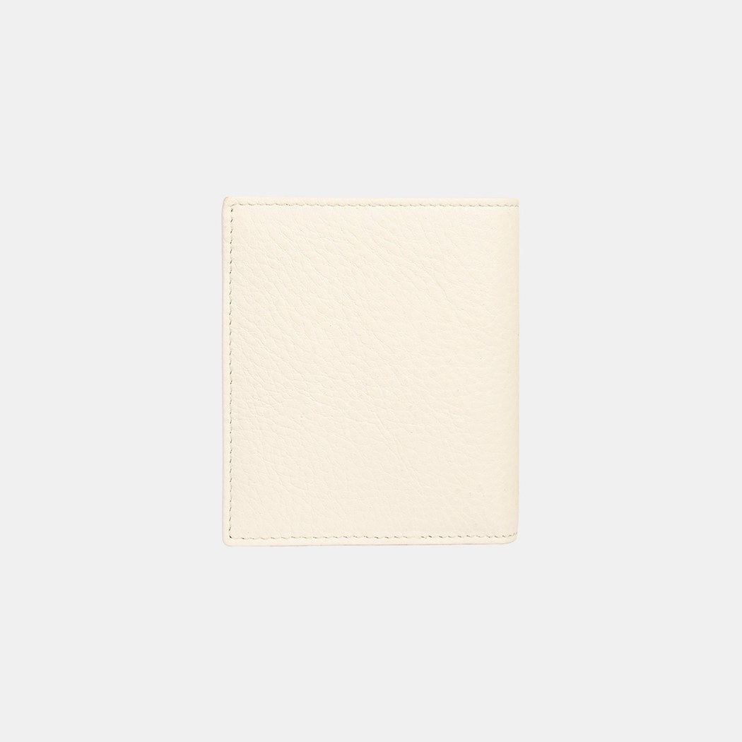 Kadın Beyaz D Logolu Deri Cüzdan