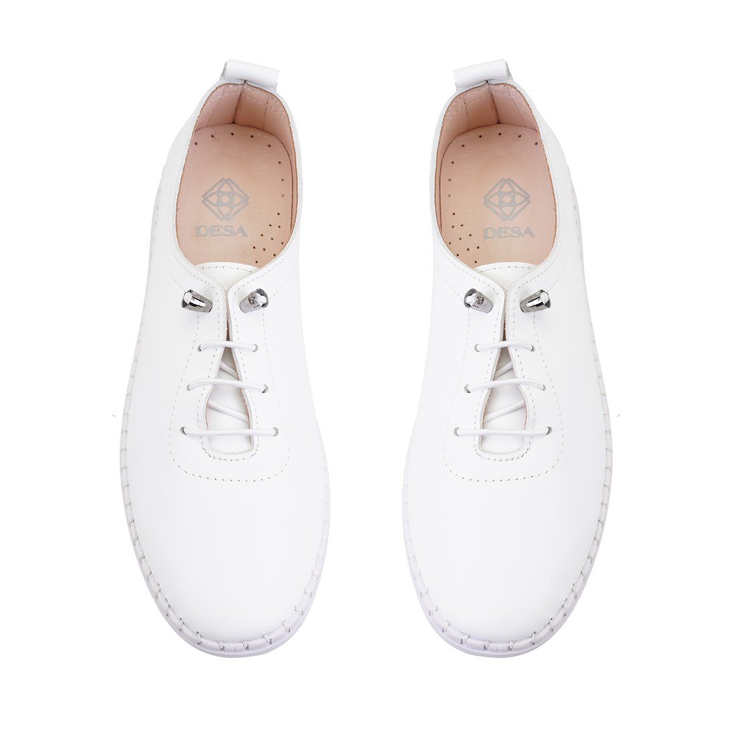 Kadın Beyaz Deri Günlük Ayakkabı