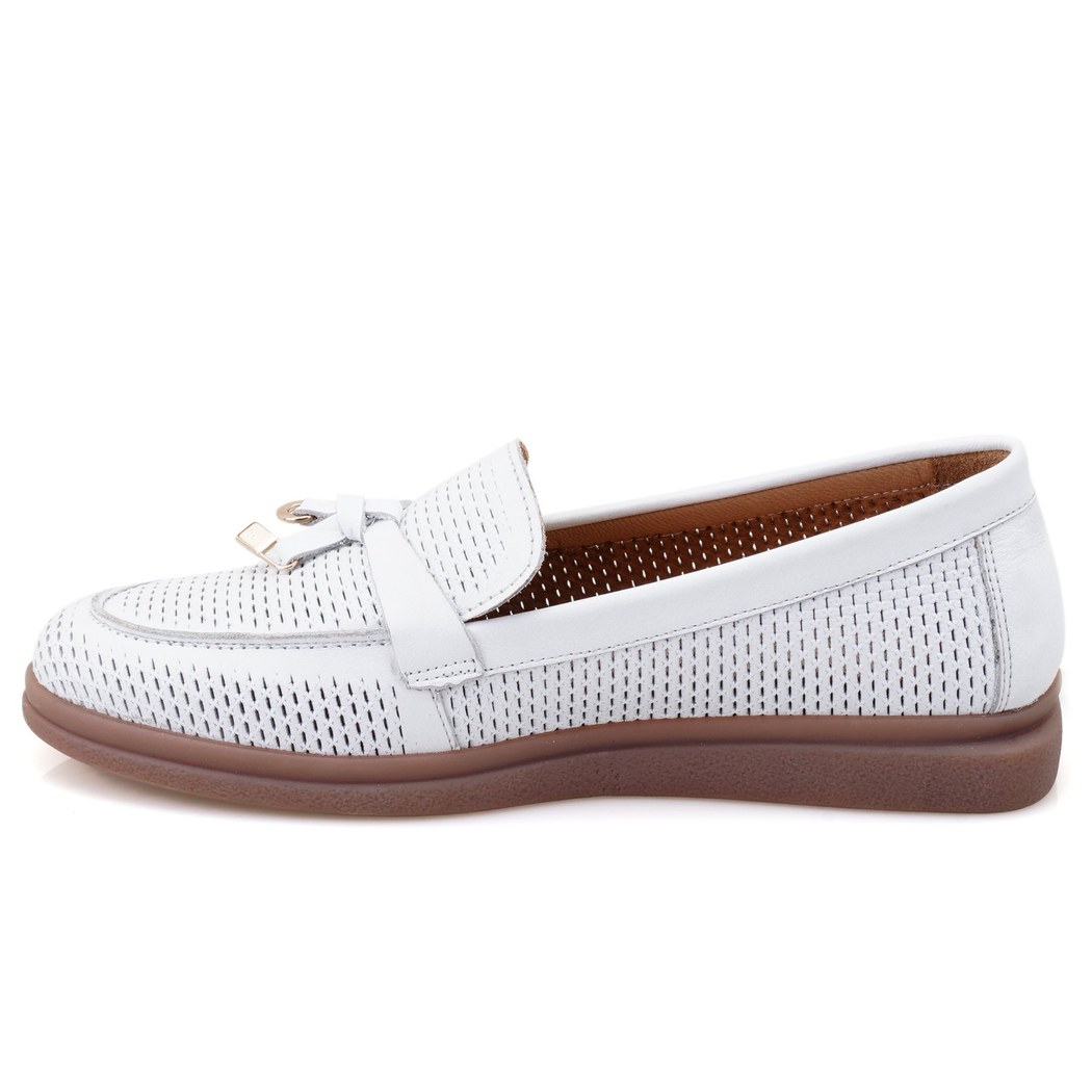 Kadın Beyaz Deri Günlük Ayakkabı