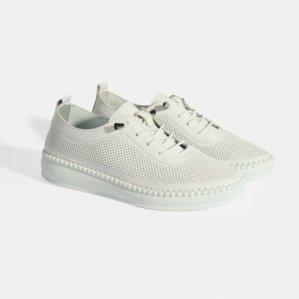 Kadın Beyaz Deri Günlük Ayakkabı