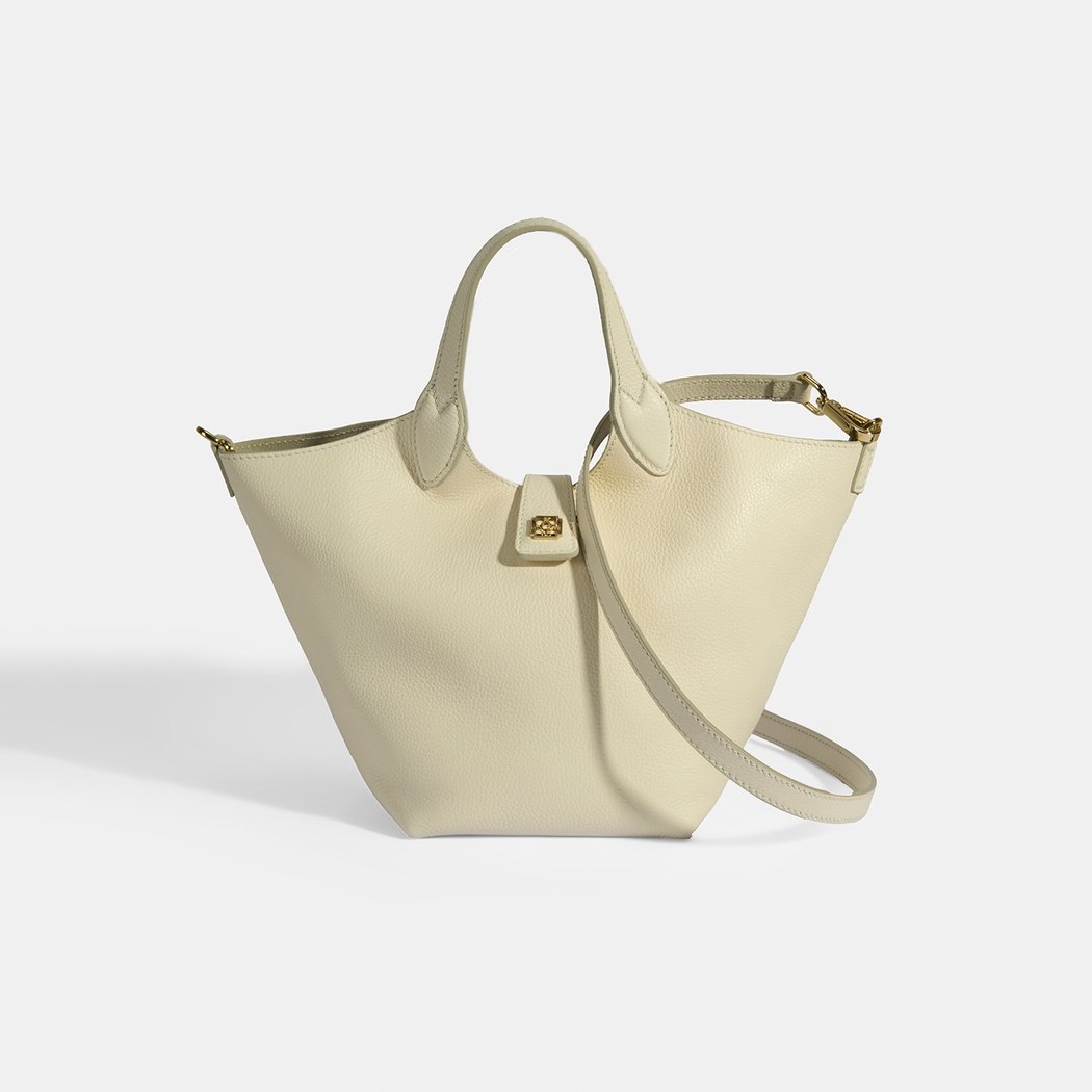 Kadın Beyaz Deri Omuz Çantası