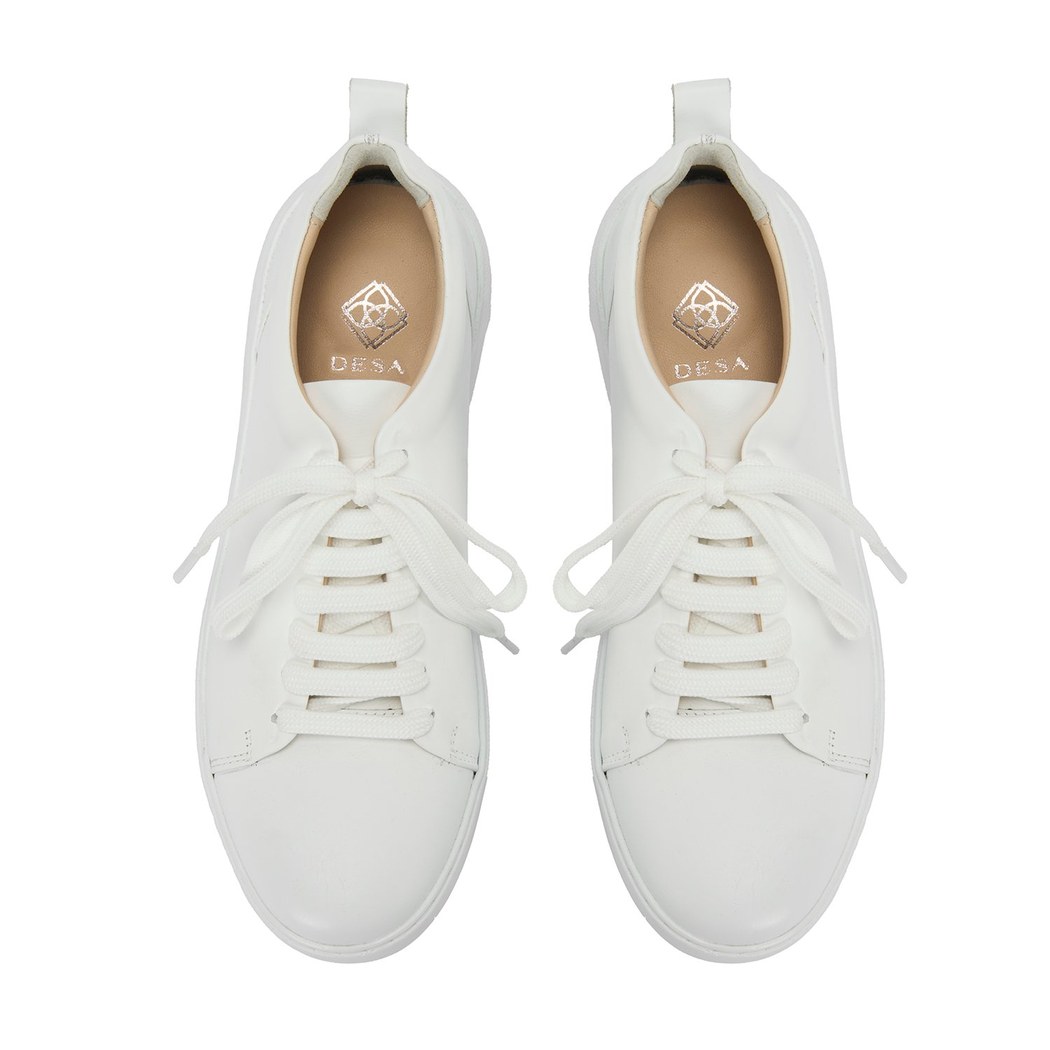 Kadın Beyaz Deri Spor Ayakkabı