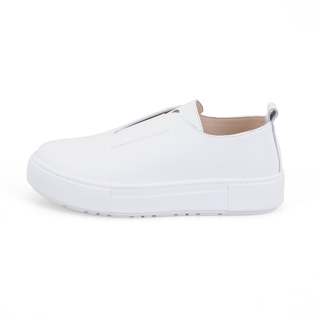 Kadın Beyaz Deri Spor Ayakkabı