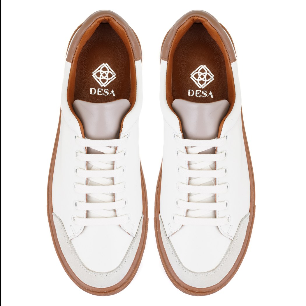 Kadın Beyaz Deri Spor Ayakkabı