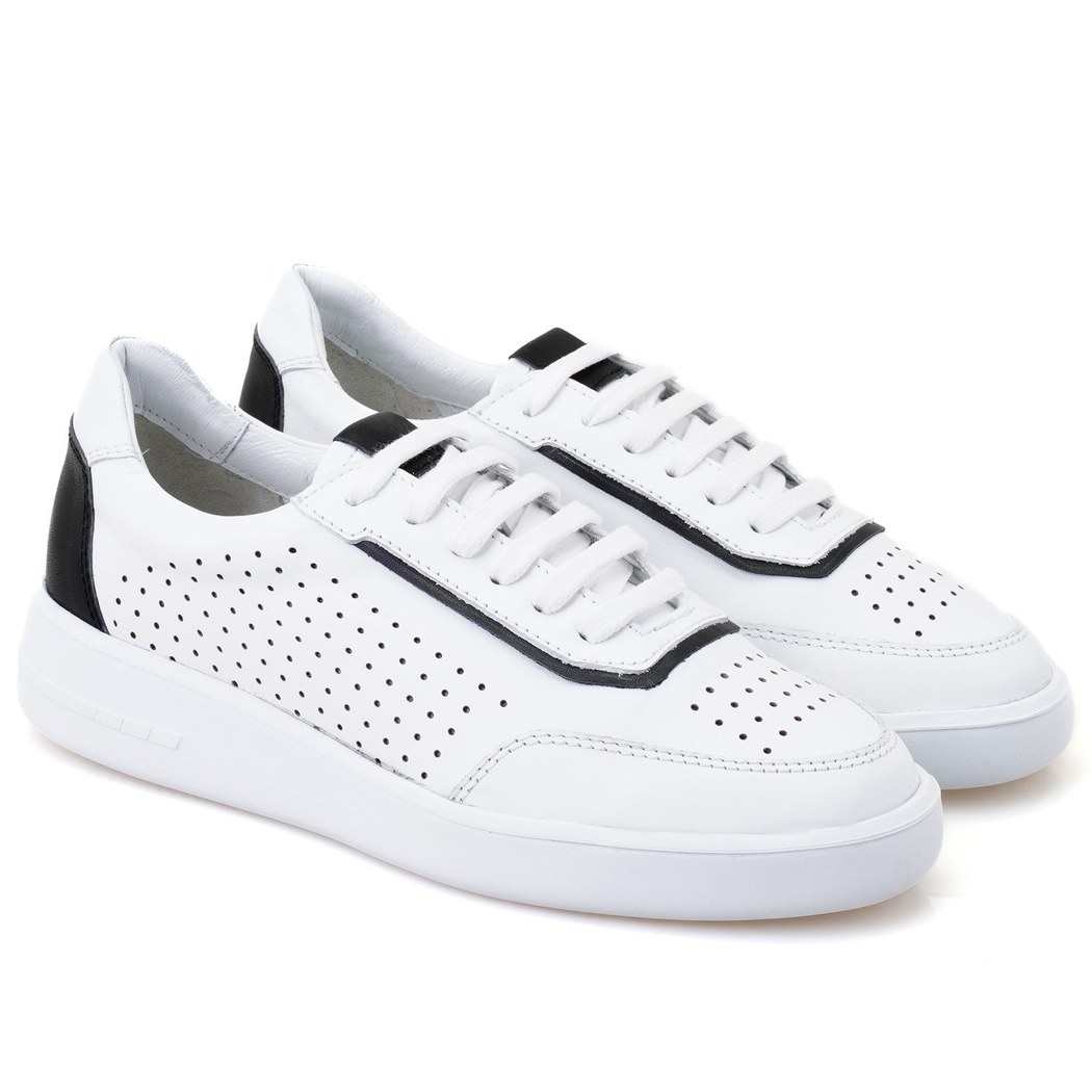 Kadın Beyaz Deri Spor Ayakkabı