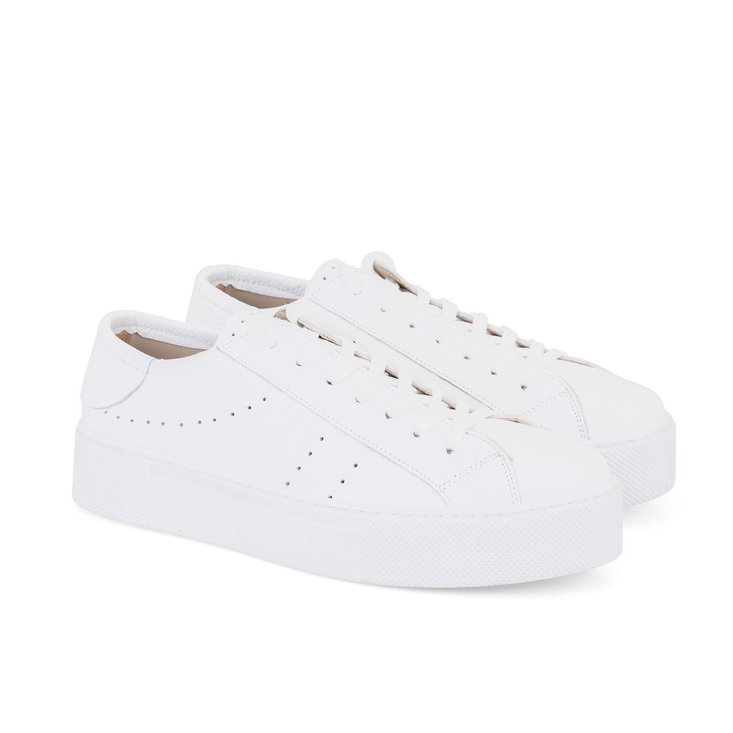 Kadın Beyaz Deri Spor Ayakkabı