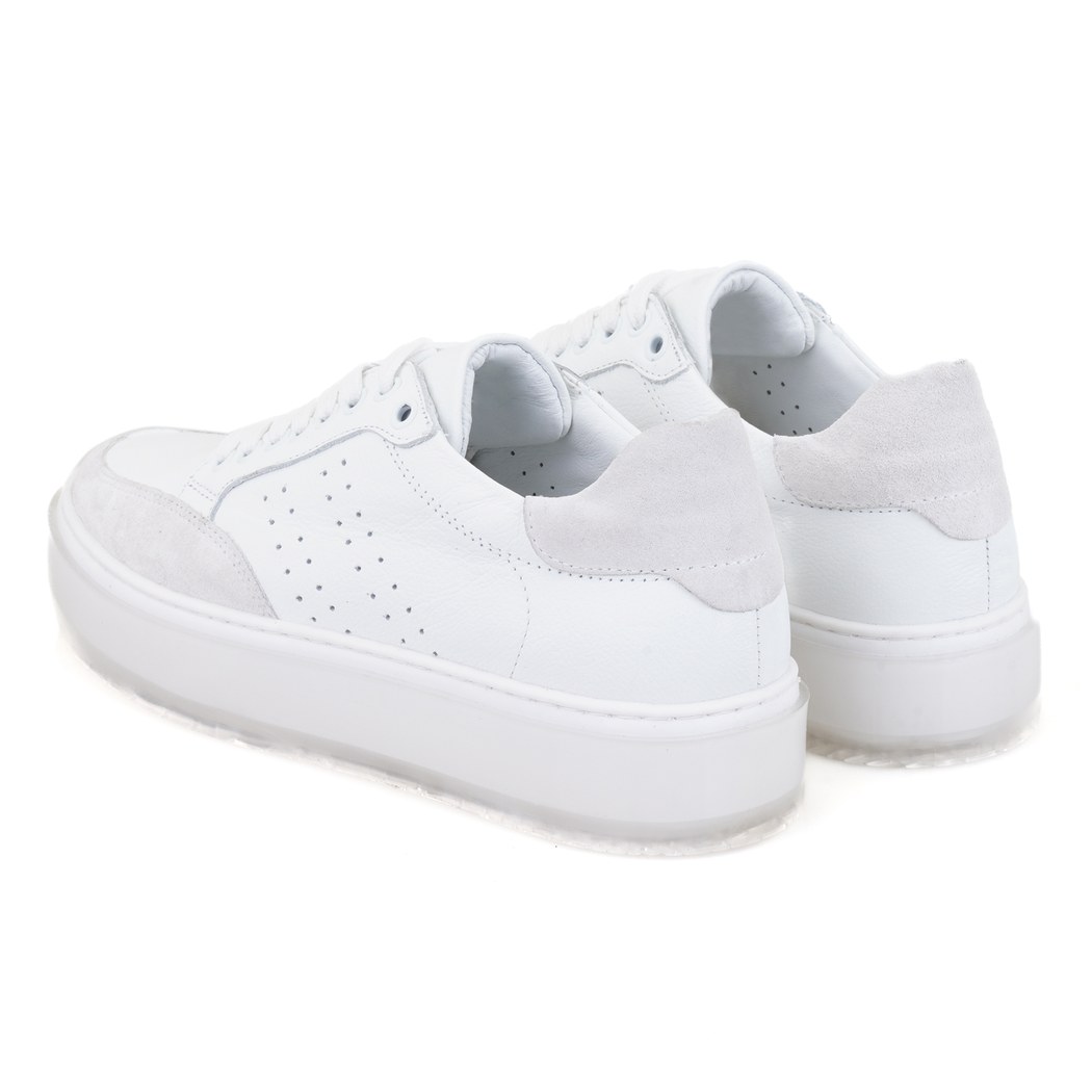 Kadın Beyaz Deri Spor Ayakkabı