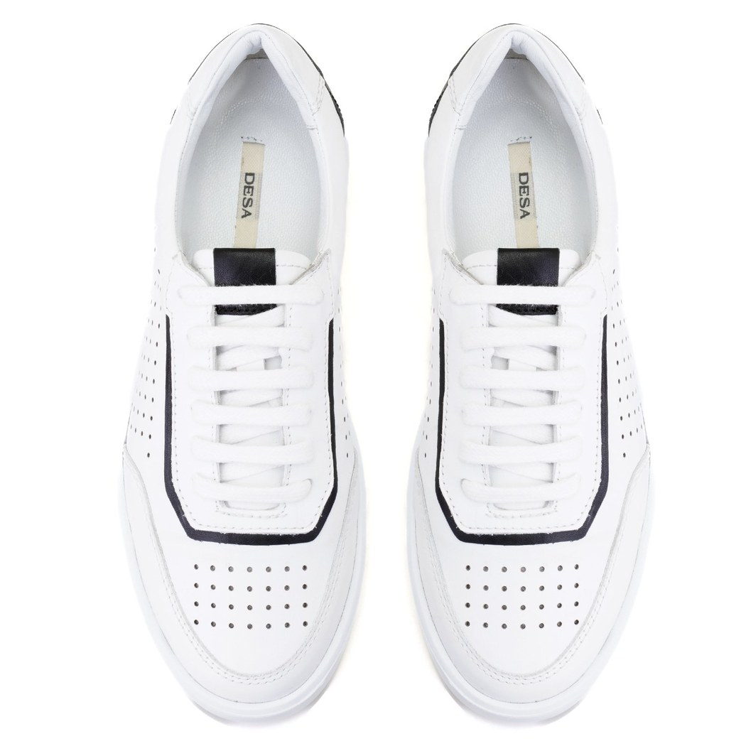 Kadın Beyaz Deri Spor Ayakkabı