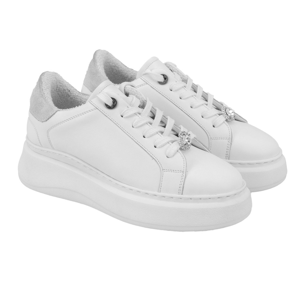 Kadın Beyaz Deri Spor Ayakkabı