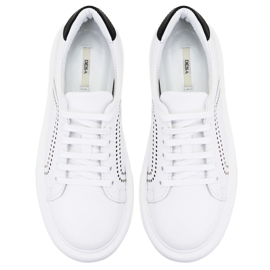 Kadın Beyaz Deri Spor Ayakkabı