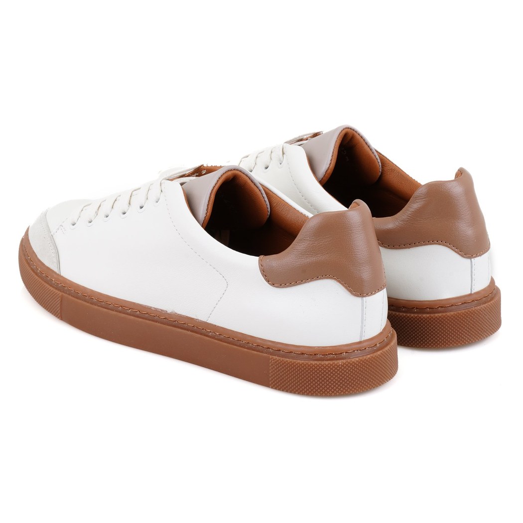 Kadın Beyaz Deri Spor Ayakkabı