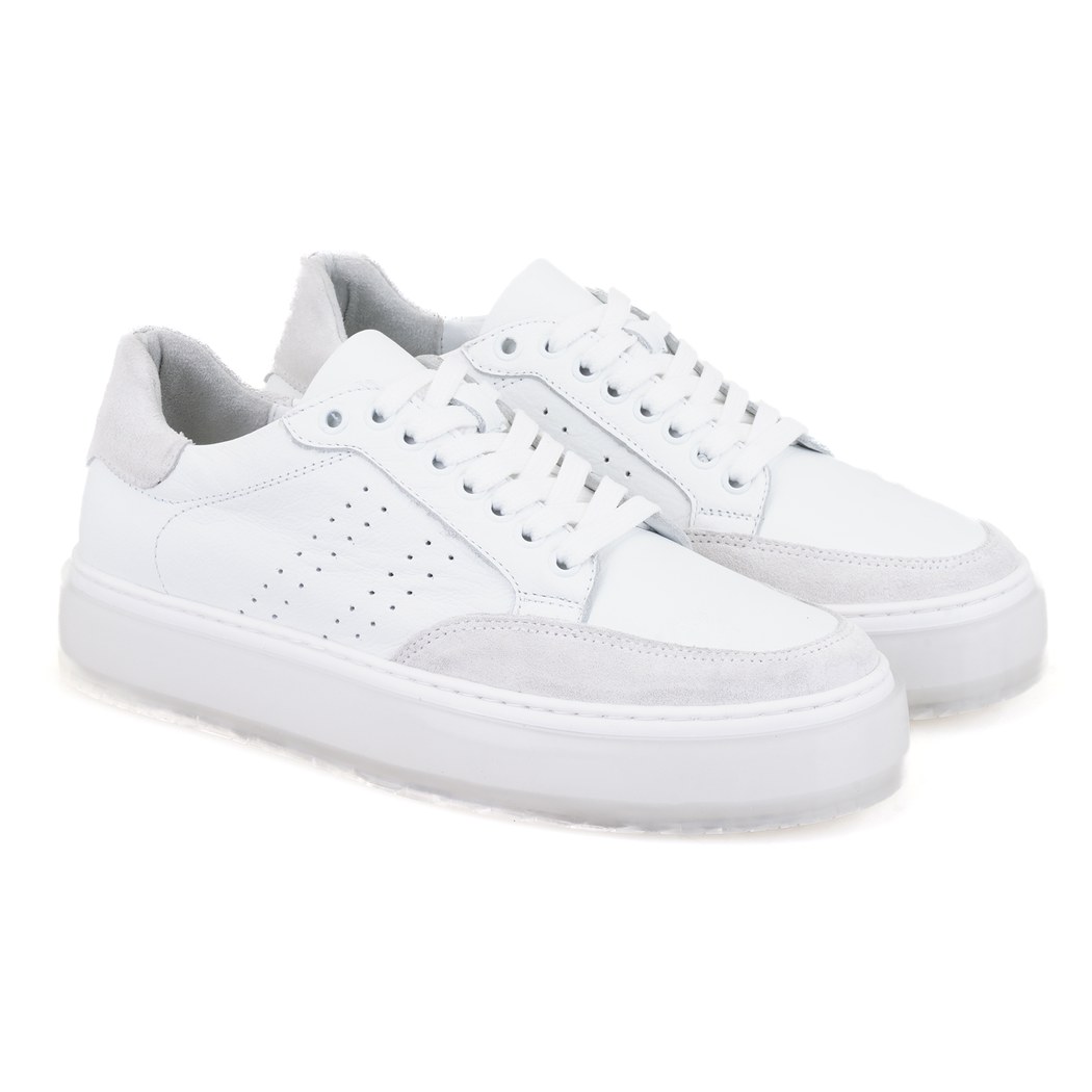 Kadın Beyaz Deri Spor Ayakkabı