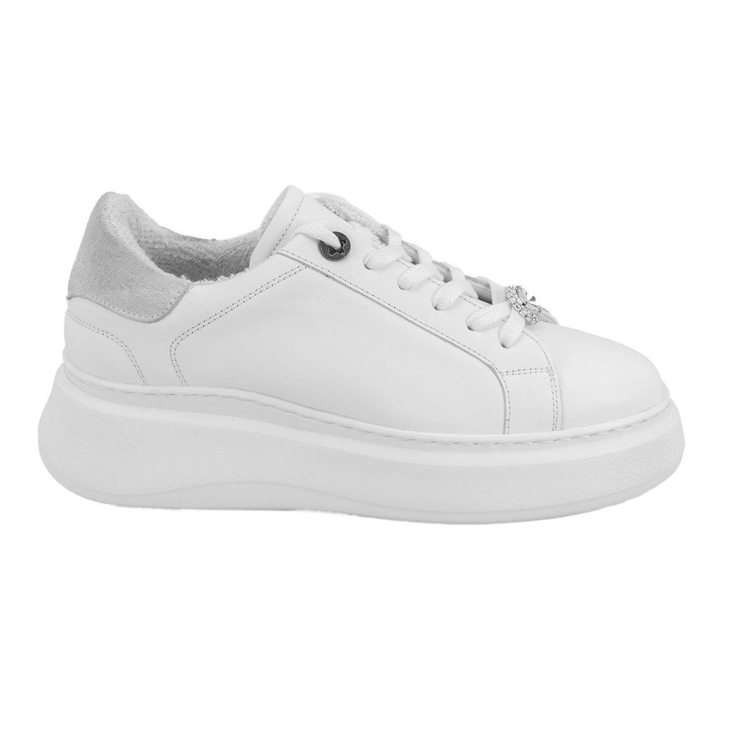 Kadın Beyaz Deri Spor Ayakkabı