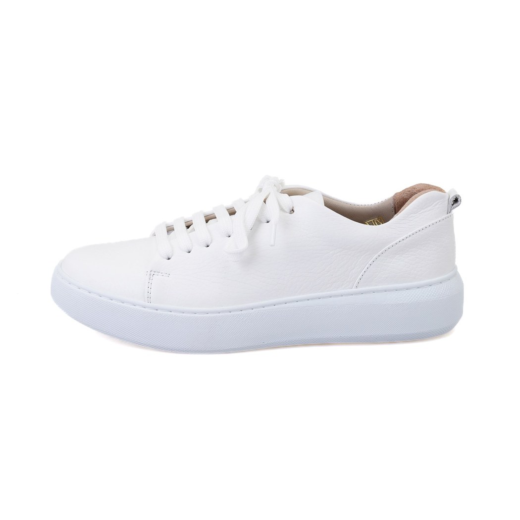 Kadın Beyaz Deri Spor Ayakkabı