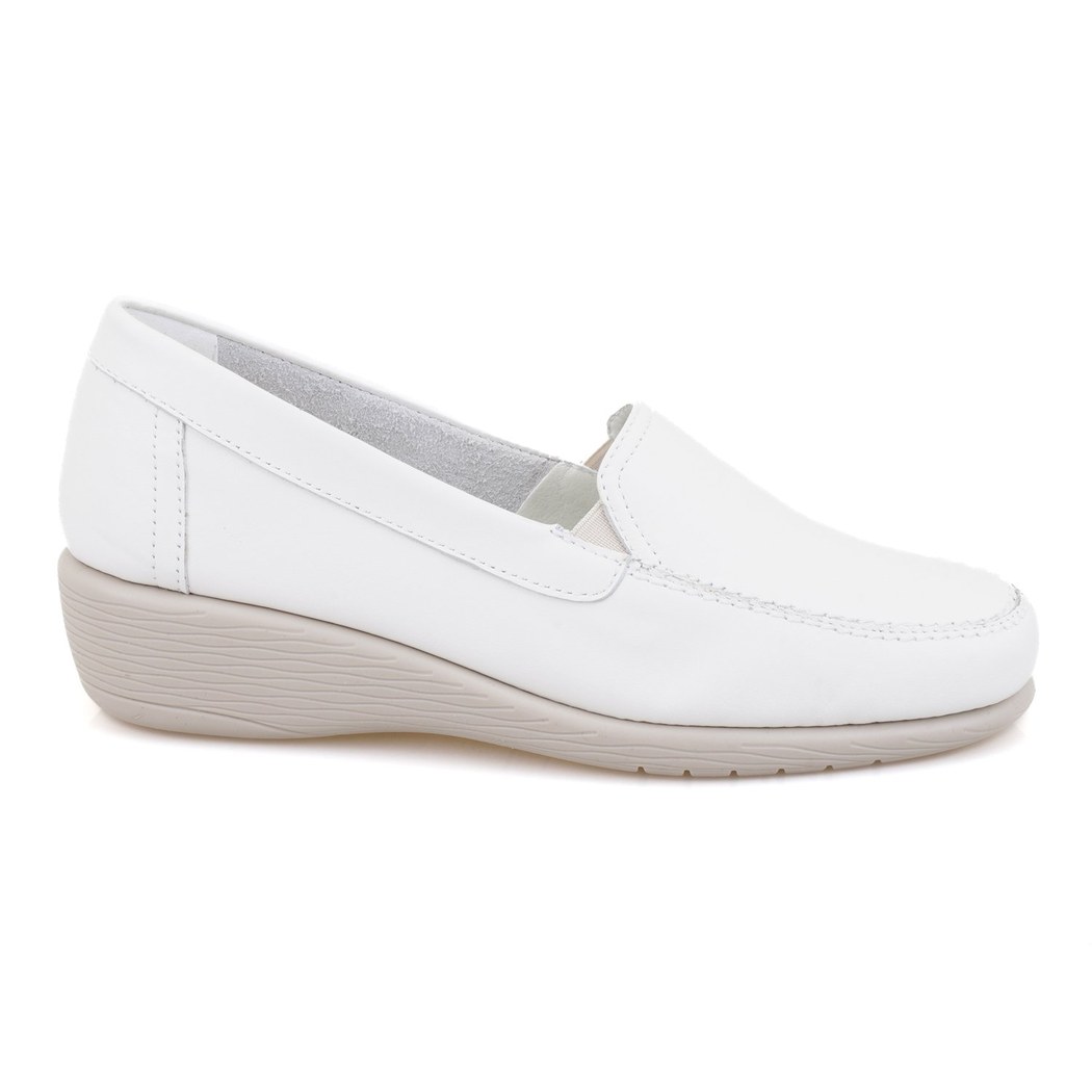Kadın Beyaz DesaComfort Deri Günlük Ayakkabı