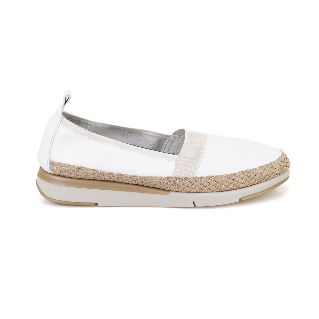 Kadın Beyaz DesaComfort Deri Günlük Ayakkabı