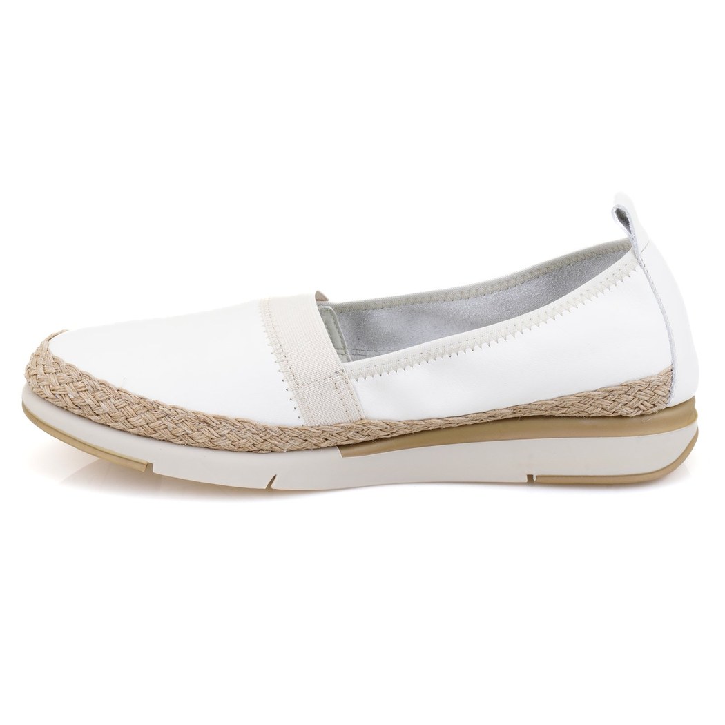 Kadın Beyaz DesaComfort Deri Günlük Ayakkabı