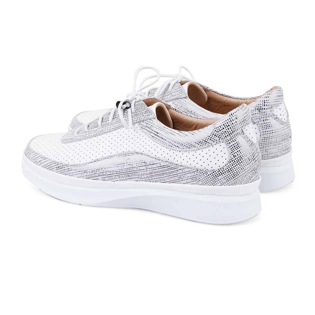 Kadın Beyaz DesaComfort Deri Spor Ayakkabı