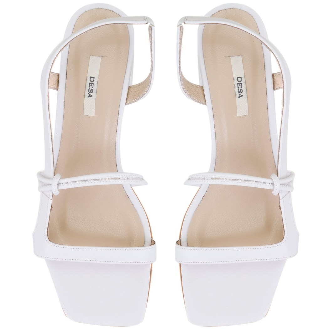 Kadın Beyaz Topuklu Sandalet