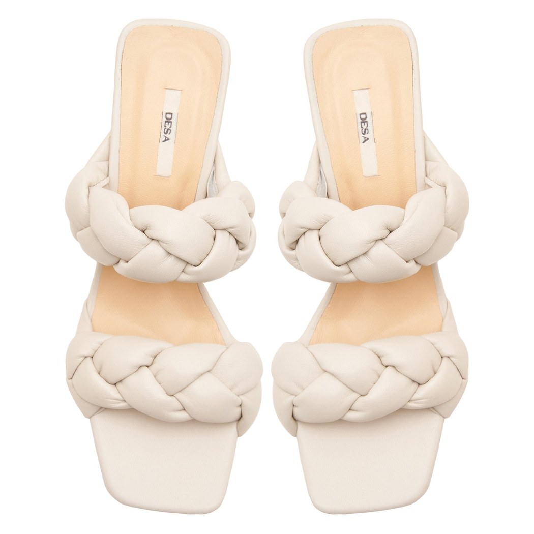 Kadın Beyaz Topuklu Terlik