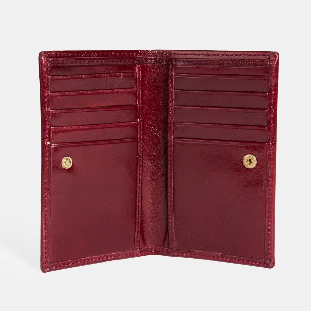 Kadın Bordo Deri Cüzdan