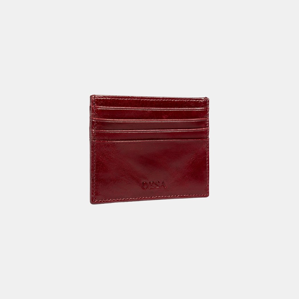 Kadın Bordo Deri Kartlık