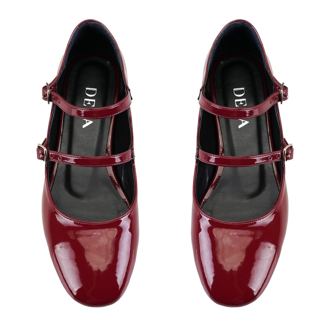 Kadın Bordo Mary Jane Babet