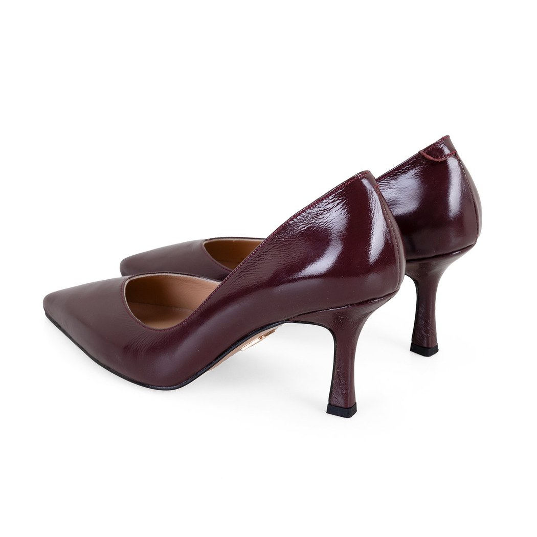 Kadın Bordo Rugan Stiletto