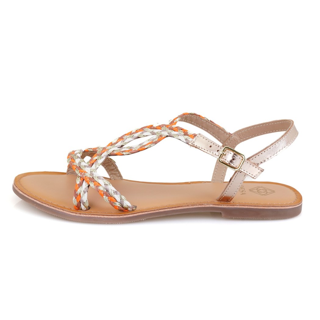 Kadın Çok Renkli Hasır Örgülü Terlik