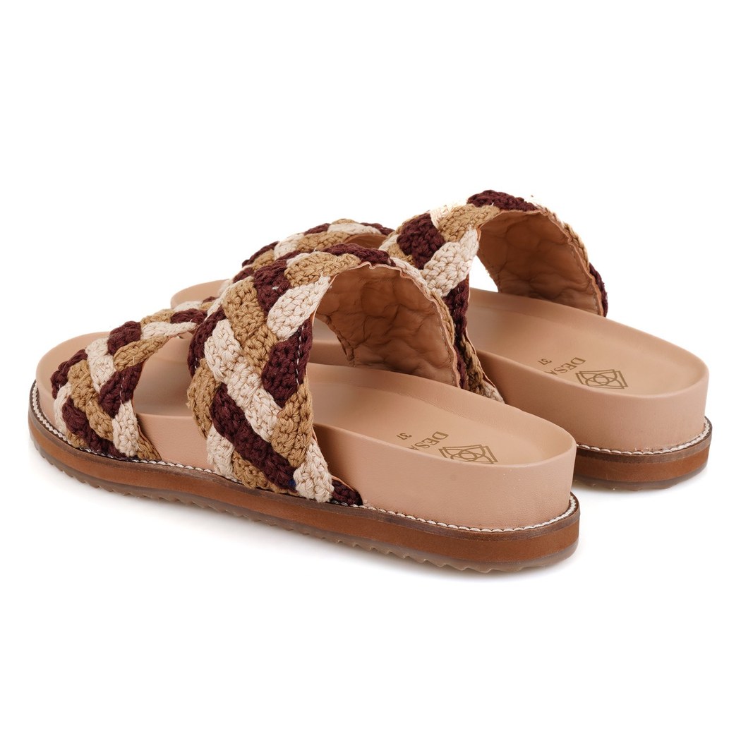 Kadın Çok Renkli Örgülü Terlik