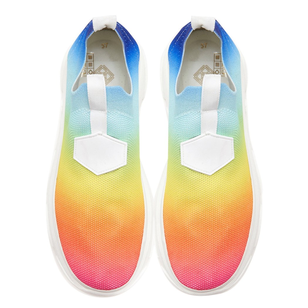 Kadın Çok Renkli Triko Spor Ayakkabı